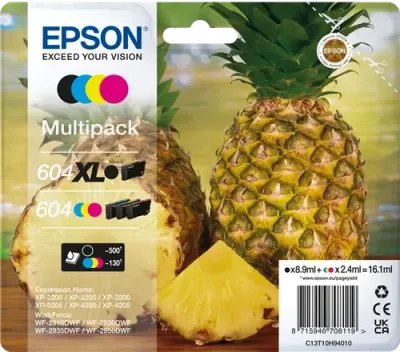 TINTA EPSON C13T10H6401 T10H6 MULTIPACK 604XL