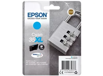 TINTA EPSON C13T35924010 CYAN 35XL DURABRITE ULTRA T3592 TINTA EPSON C13T35924010 CYAN 35XL DURABRITE ULTRA T3592
