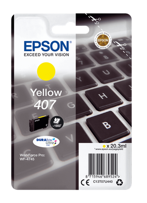 TINTA EPSON C13T07U440 L T07U4 YELLOW WF-4745DTWF 407L