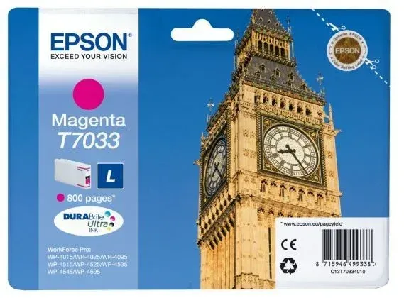TINTA EPSON C13T70334010 MAGENTA T70334010 L