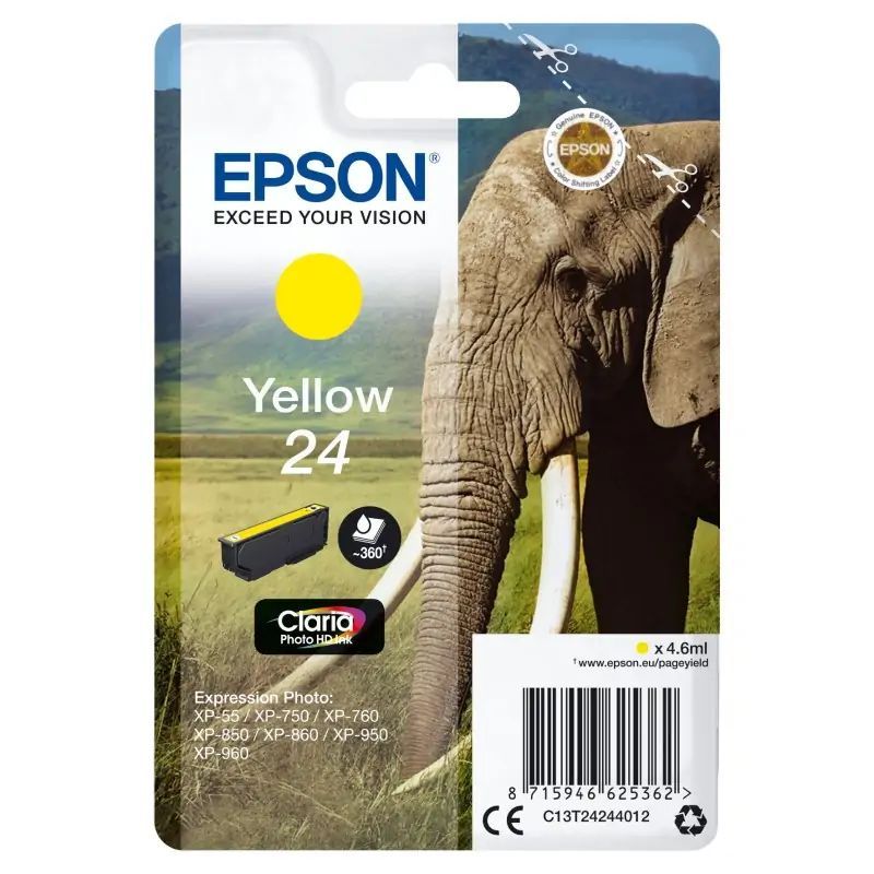 TINTA EPSON C13T24344012 T2434 YELLOW 24XL