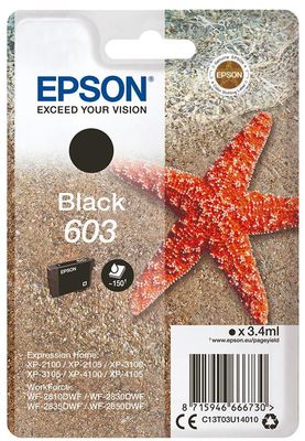 TINTA EPSON C13T03U14010 BLACK T03U1 Nº 603