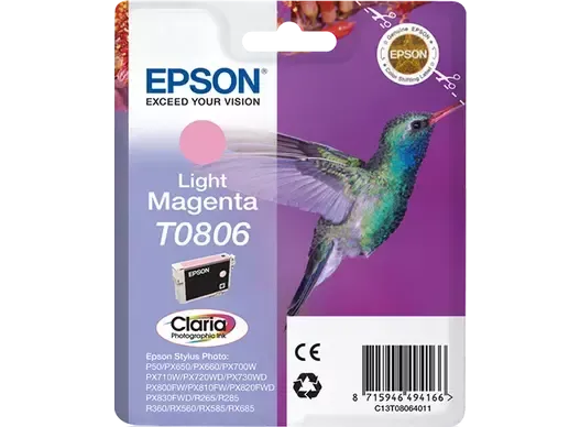 TINTA EPSON C13T08064011 LIGHT MAGENTA T0806