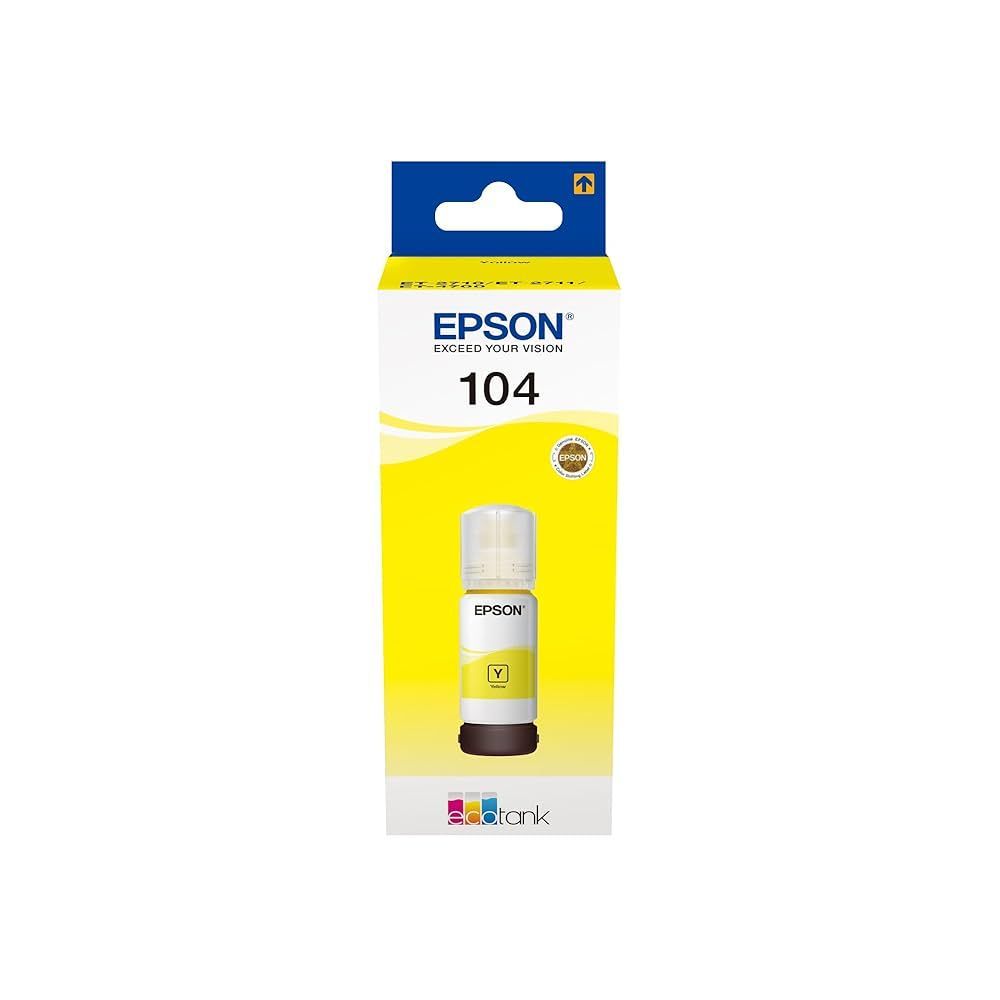 TINTA EPSON BOTE 104 YELLOW ECOTANK BOTTLE C13T00P440