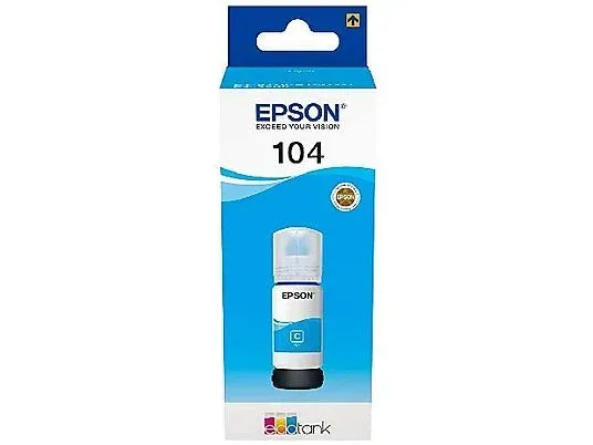 TINTA EPSON BOTE 104 CYAN ECOTANK BOTTLE C13T00P240
