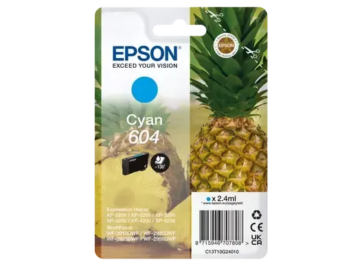TINTA EPSON C13T10G2401 T10G2 CYAN 604