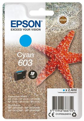 TINTA EPSON C13T03U24010 CYAN T03U2 Nº 603