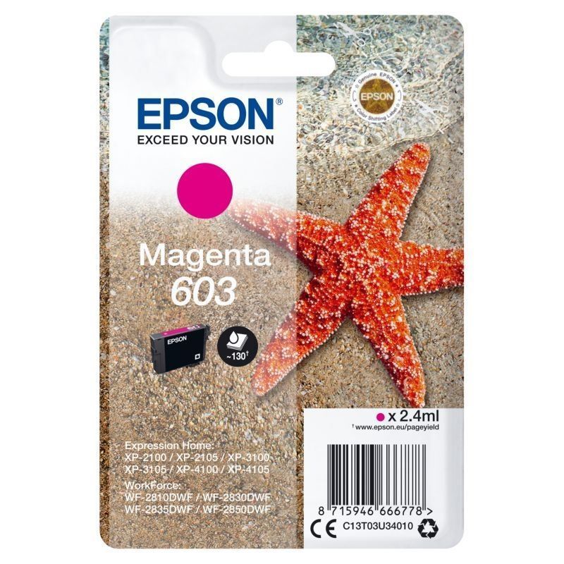 TINTA EPSON C13T03U34010 MAGENTA T03U3 Nº 603