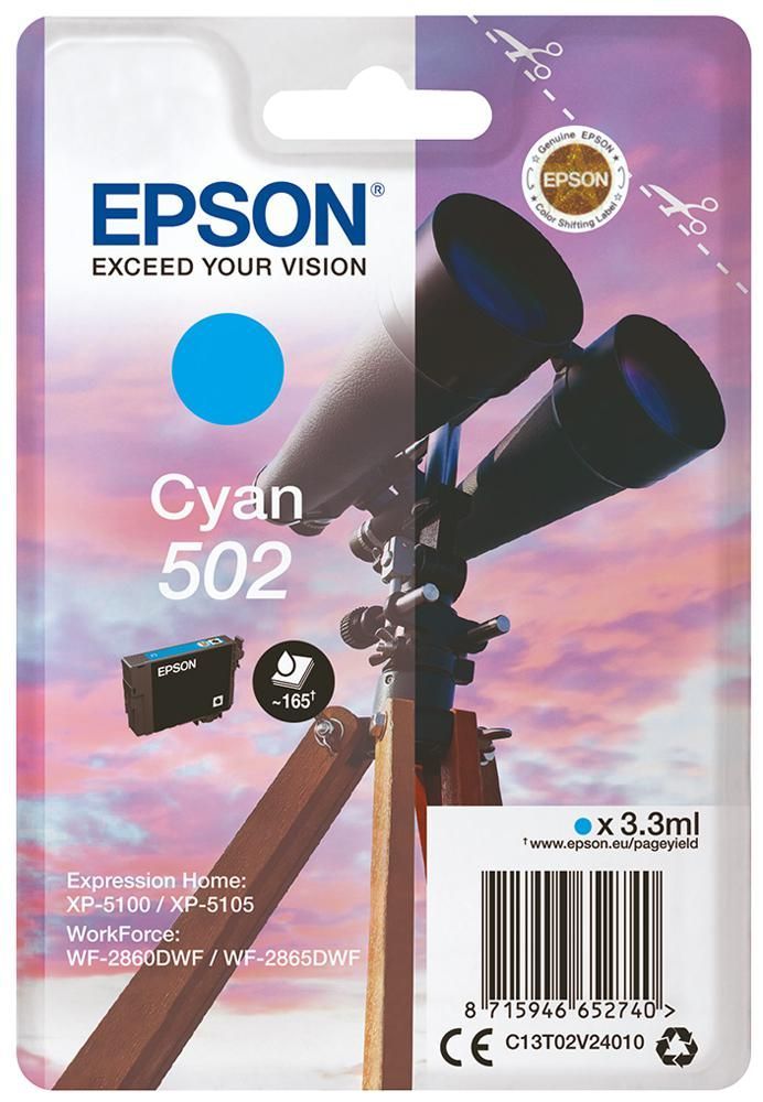 TINTA EPSON C13T02V24010 T02V2 CYAN 502
