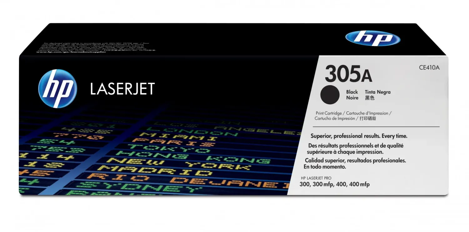 TONER HP CE410A BLACK ALTA CAPACIDAD 305A