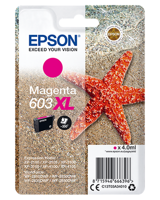 TINTA EPSON C13T03A34010 MAGENTA T03A3 Nº 603XL