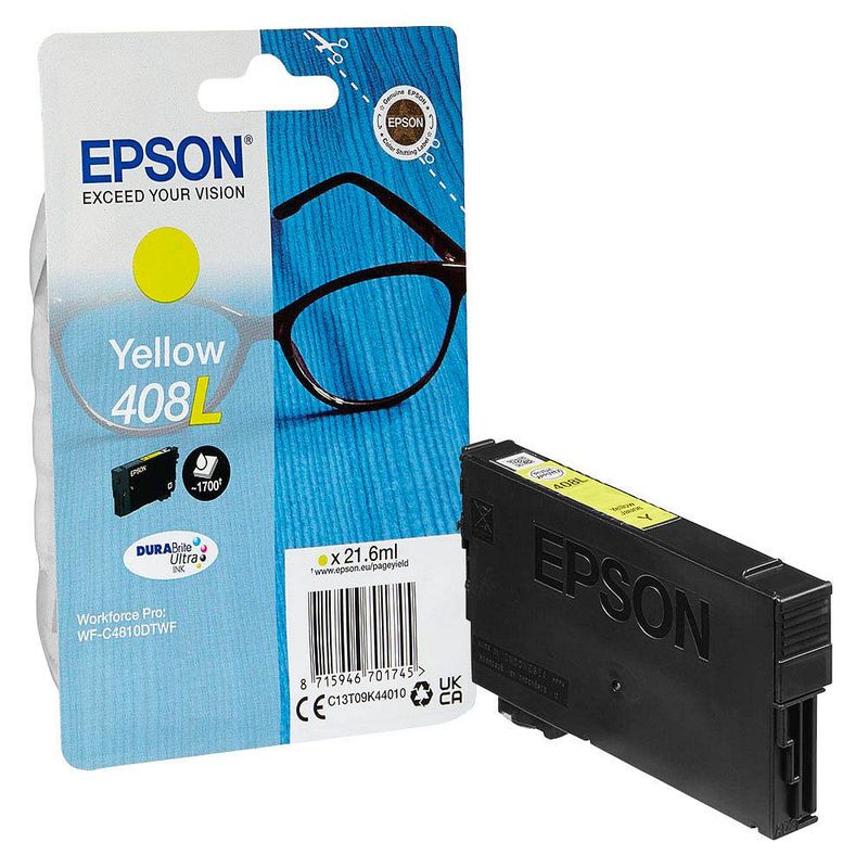 TINTA EPSON C13T09K44010 T09K4 YELLOW WF-4810DTWF 408L