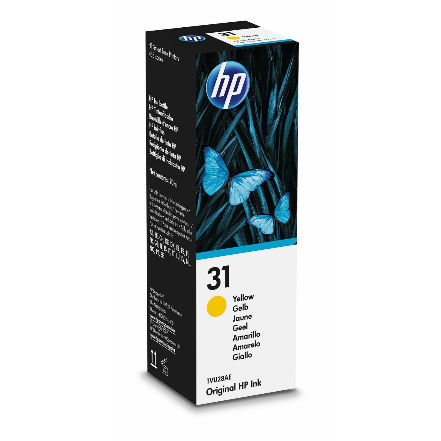 TINTA HP 1VU28AE 31 YELLOW