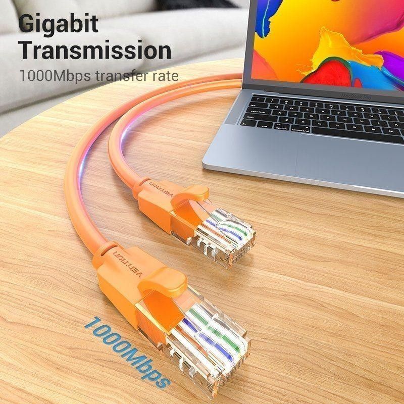 CABLE DE RED CAT6 UTP 1M VENTION ORANGE CABLE DE RED CAT6 UTP 1M VENTION ORANGE