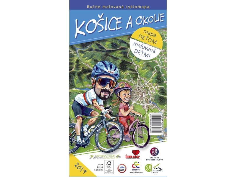 Maľovaná cyklomapa Košice a okolie deťom Maľovaná cyklomapa Košice a okolie deťom