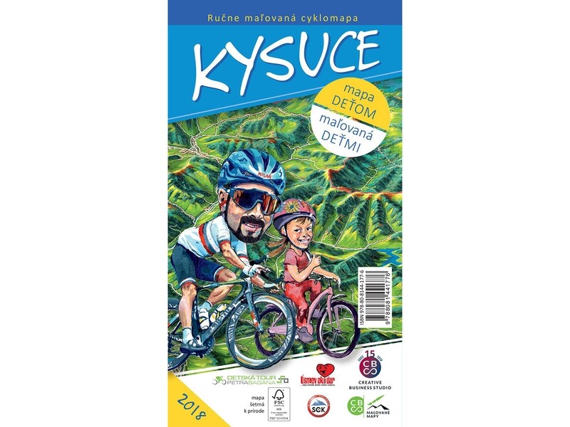 Maľovaná cyklomapa Kysuce deťom Maľovaná cyklomapa Kysuce deťom