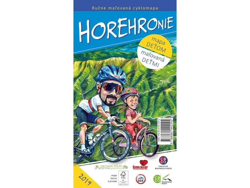 Maľovaná cyklomapa Horehronie deťom Maľovaná cyklomapa Horehronie deťom