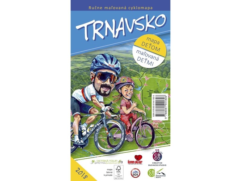 Maľovaná cyklomapa Trnavsko deťom Maľovaná cyklomapa Trnavsko deťom