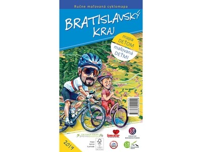 Maľovaná cyklomapa Bratislavský kraj deťom Maľovaná cyklomapa Bratislavský kraj deťom