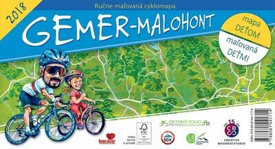 Maľovaná cyklomapa Gemer - Malohont deťom Maľovaná cyklomapa Gemer - Malohont deťom