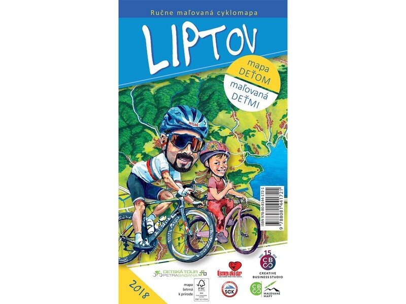 Maľovaná cyklomapa Liptov deťom Maľovaná cyklomapa Liptov deťom