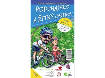 Maľovaná cyklomapa Podunajsko a Žitný ostrov deťom Maľovaná cyklomapa Podunajsko a Žitný ostrov deťom