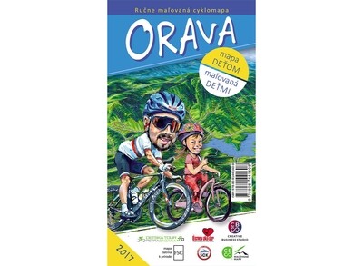 Maľovaná cyklomapa Orava deťom Maľovaná cyklomapa Orava deťom