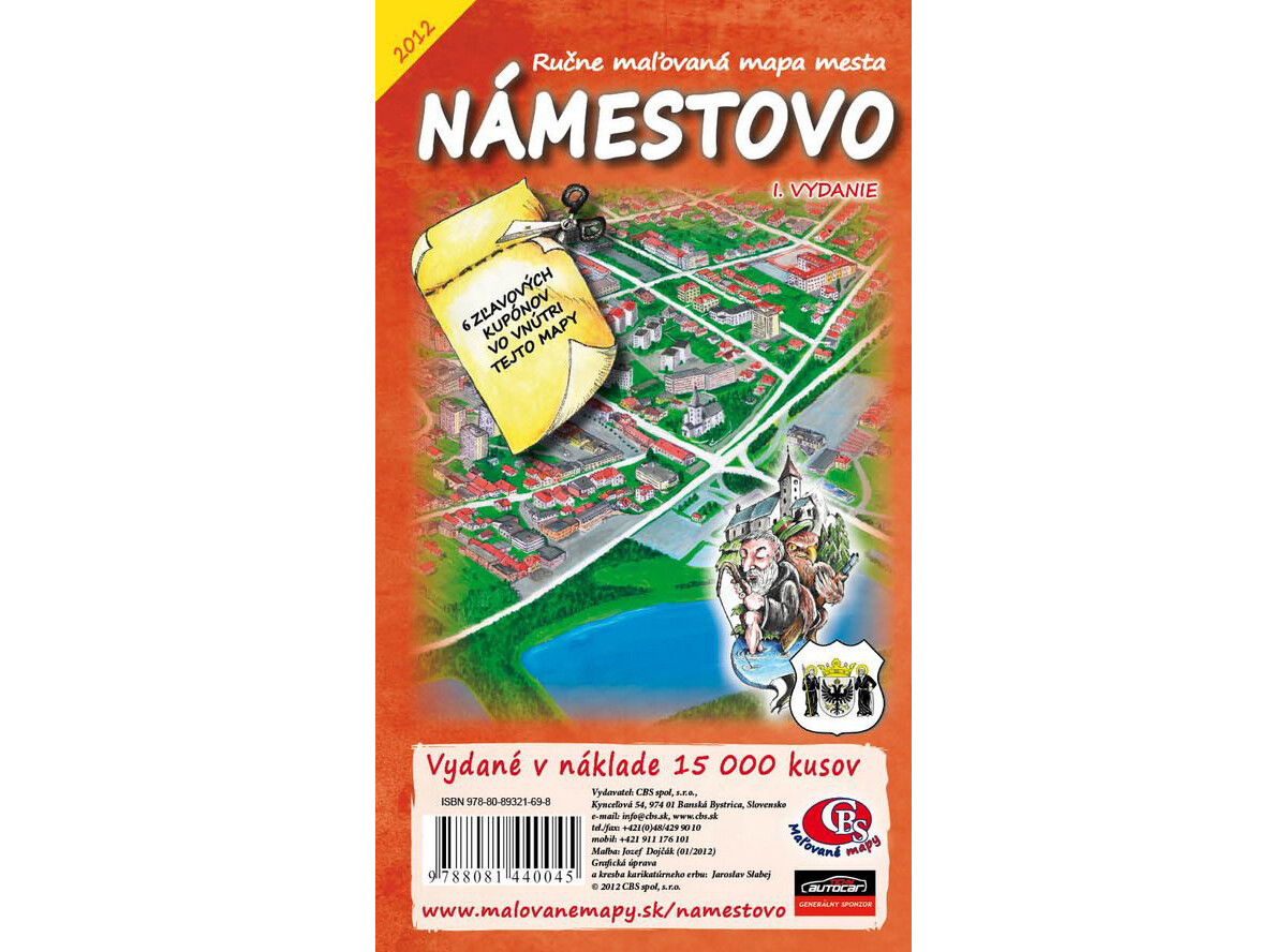 MAPA mesta Námestovo I.vydanie