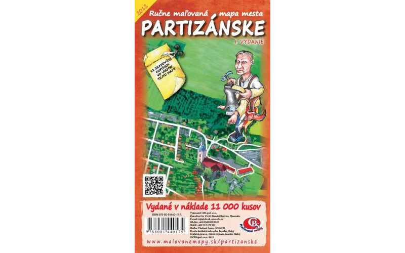 MAPA mesta Partizánske I.vydanie MAPA mesta Partizánske I.vydanie