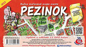 MAPA mesta Pezinok I.vydanie
