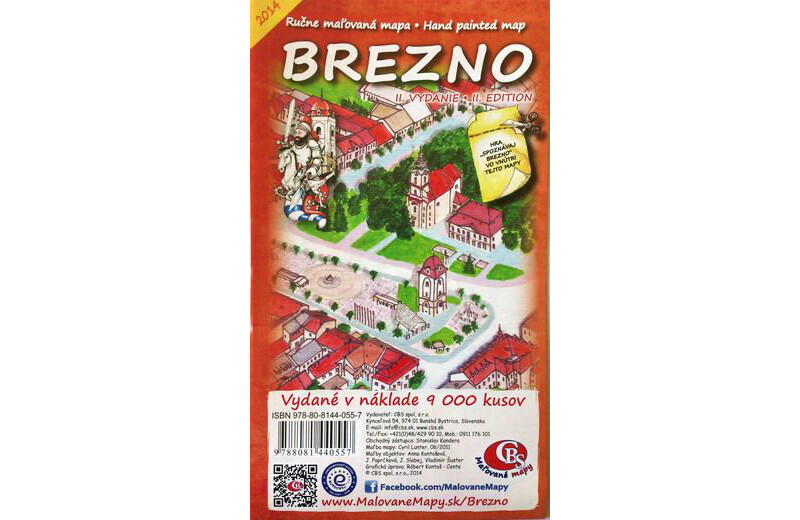 MAPA mesta Brezno II.vydanie 2014