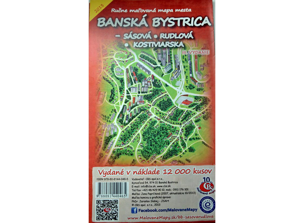 MAPA Banská Bystrica - Sásová, Rudlová, Kostiviarska