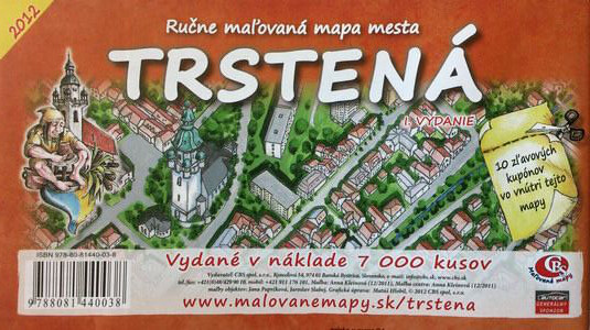 MAPA mesta Trstená I. Vydanie