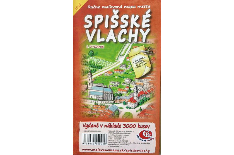 MAPA mesta Spišské Vlachy I. Vydanie MAPA mesta Spišské Vlachy I. Vydanie