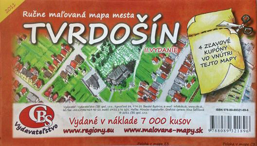 MAPA mesta Tvrdošín II. Vydanie MAPA mesta Tvrdošín II. Vydanie
