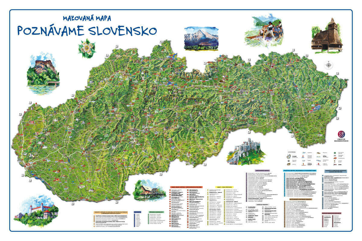 Maľovaná mapa - Spoznávame Slovensko Maľovaná mapa - Spoznávame Slovensko
