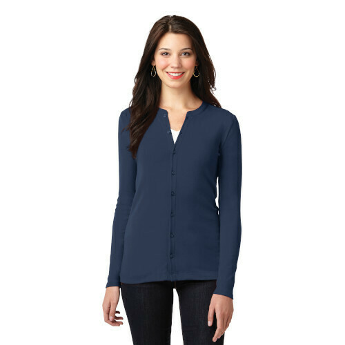 Ladies Concept Stretch Button-Front Cardigan