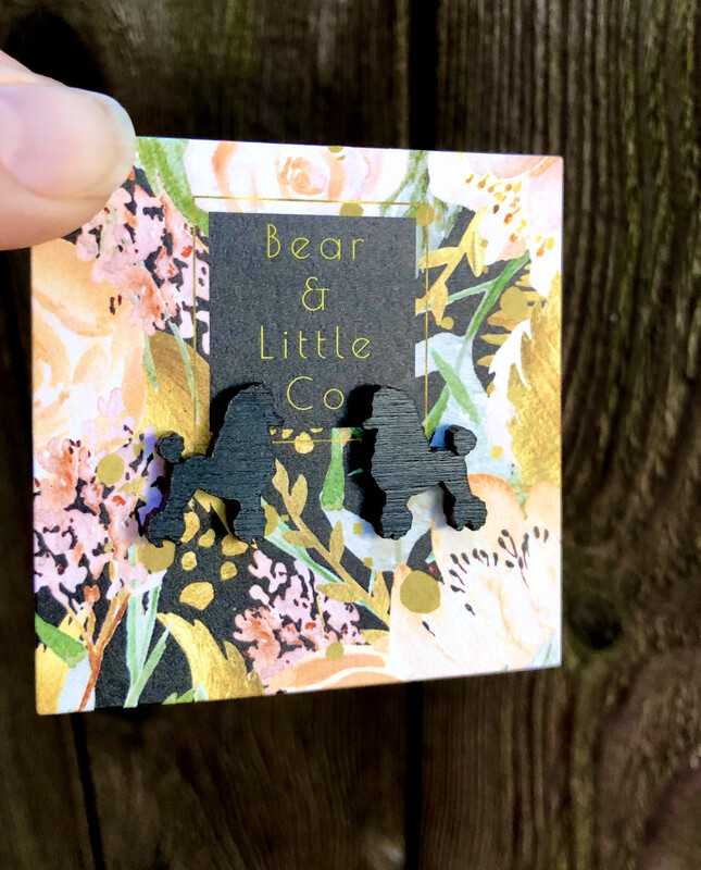 Poodle Stud Earrings