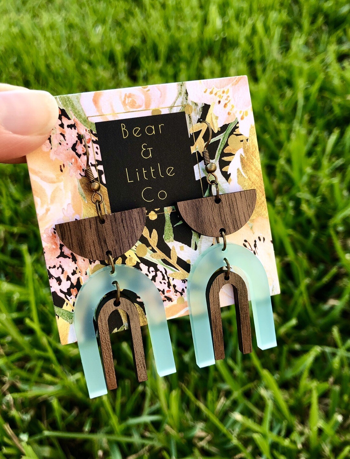 Mod Rainbow Earrings (Seaglass)