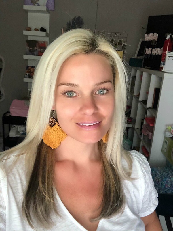 Macrame Earrings (Leopard BlackBerry)