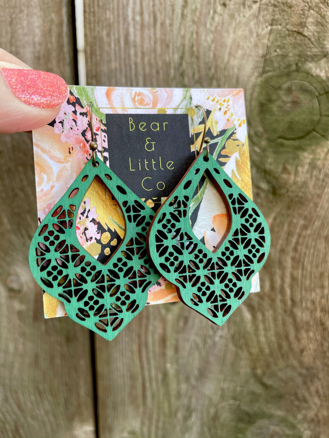 Moroccan Earrings (Green)