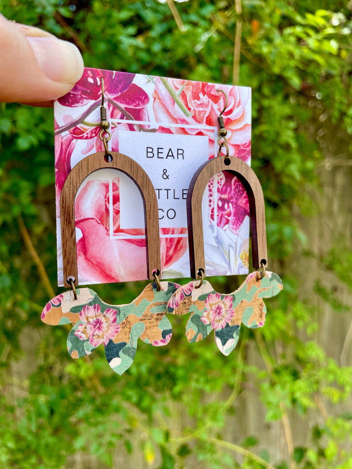 Marian Earrings (Floral Camo)