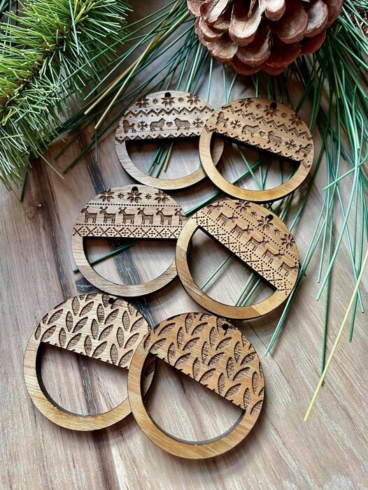 Christmas Macrame Earring File DIGITAL FILE ONLY