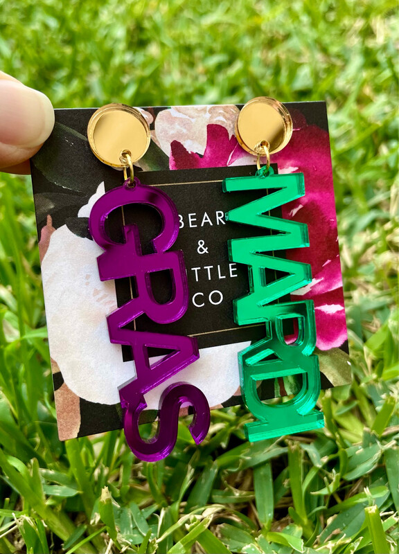 Mardi Gras Earrings