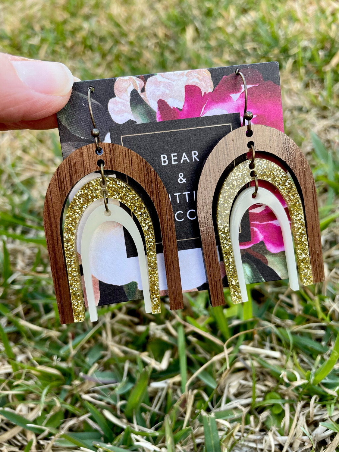 Retro Triple Rainbow (Walnut, Gold, Ivory)
