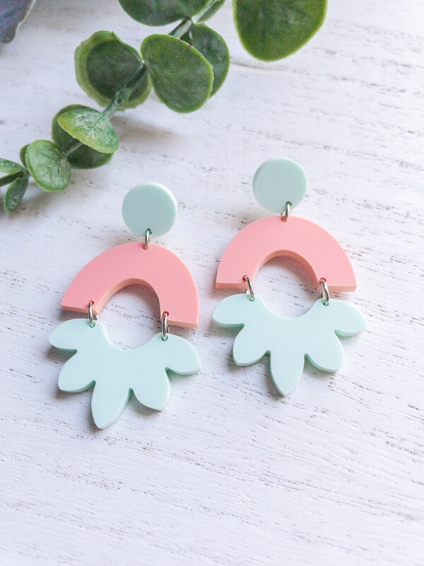Candy Earrings (Melon &amp; mint)