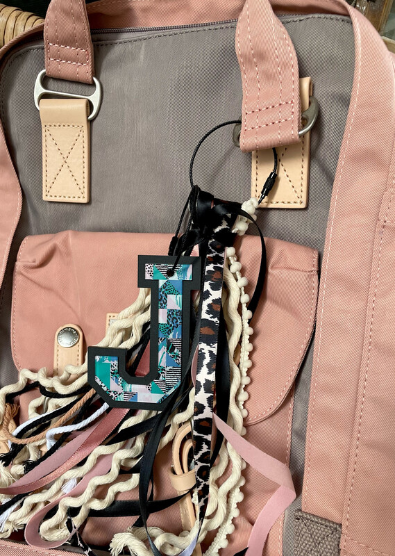 Bogg Bag, Simply Southern, Backpack Tags (Print Varsity Letter)