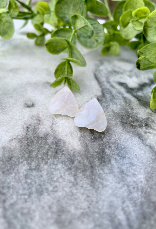 Pearl Planchette Stud Earrings