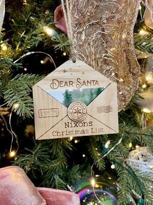 Personalized Letter To Santa Ornament
