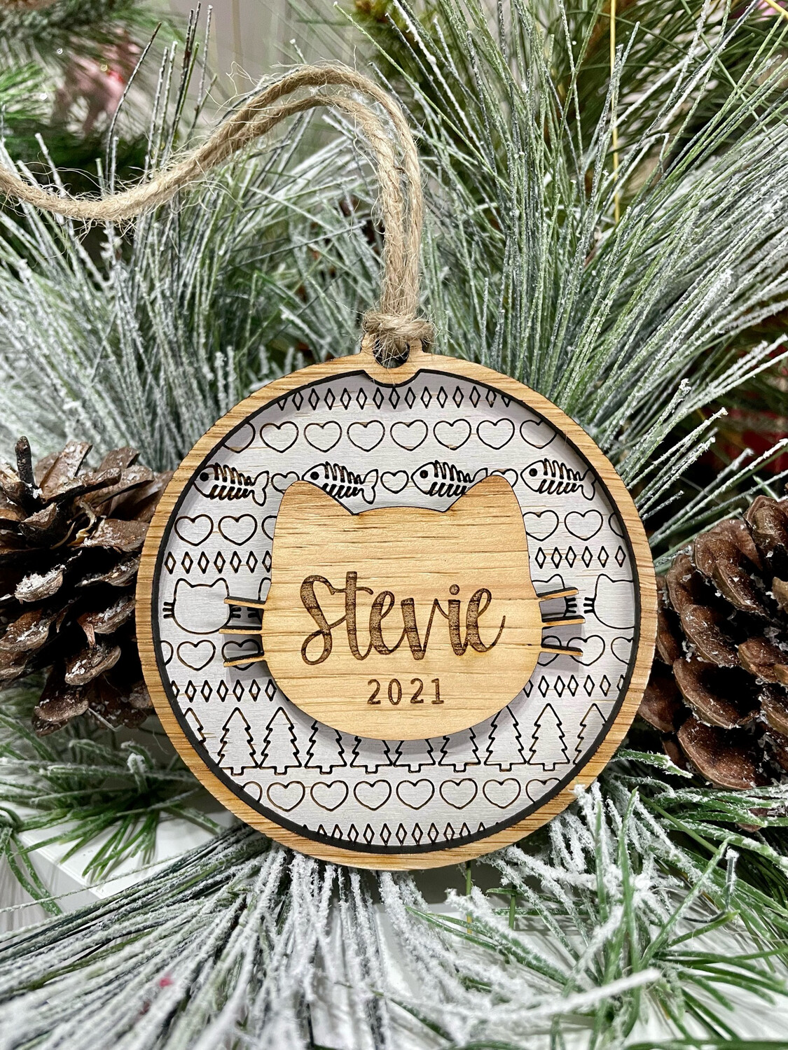 Personalized Cat Ornament